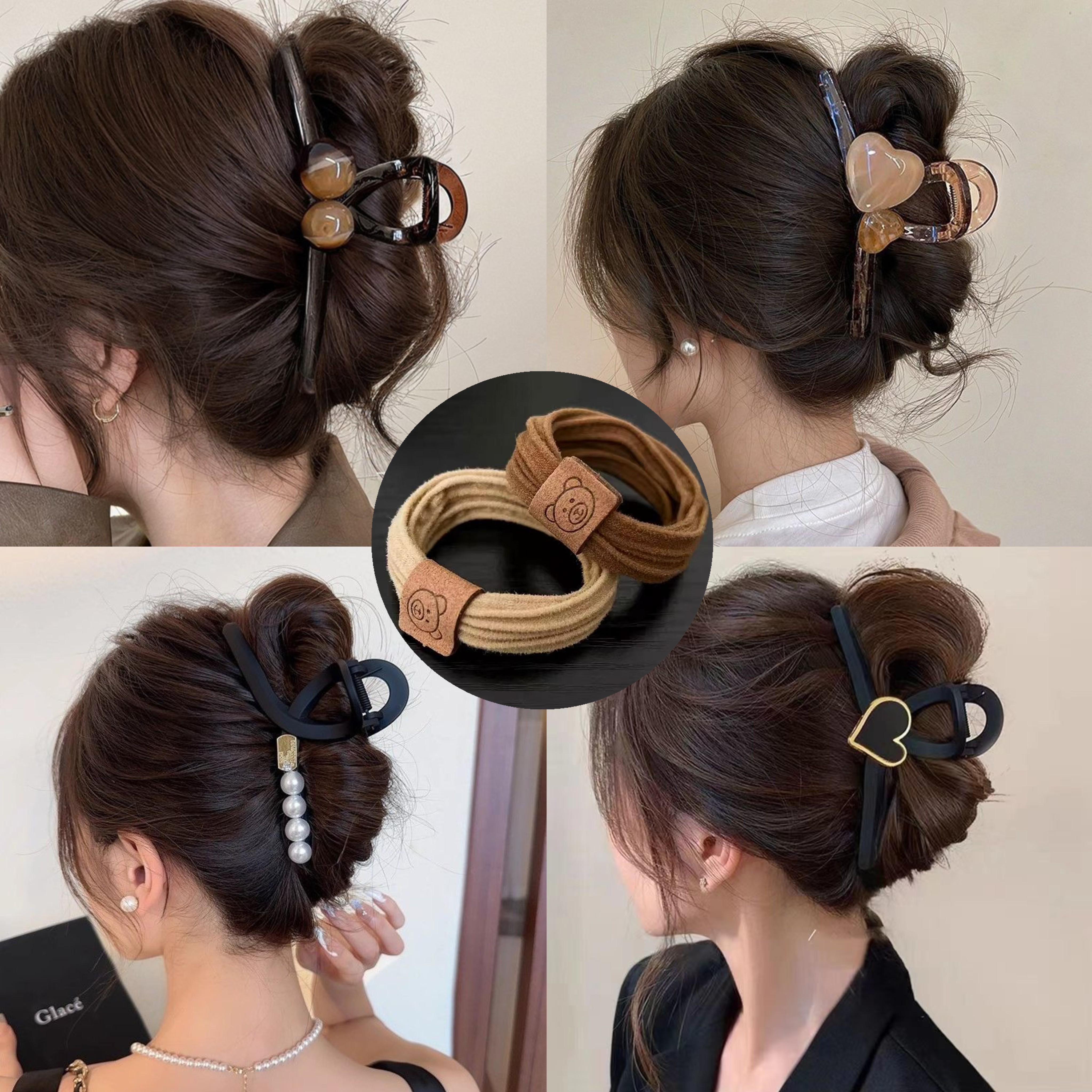 【4件套】大抓夹女ins鲨鱼夹发卡时尚夹子后脑勺发夹百搭气质风发饰