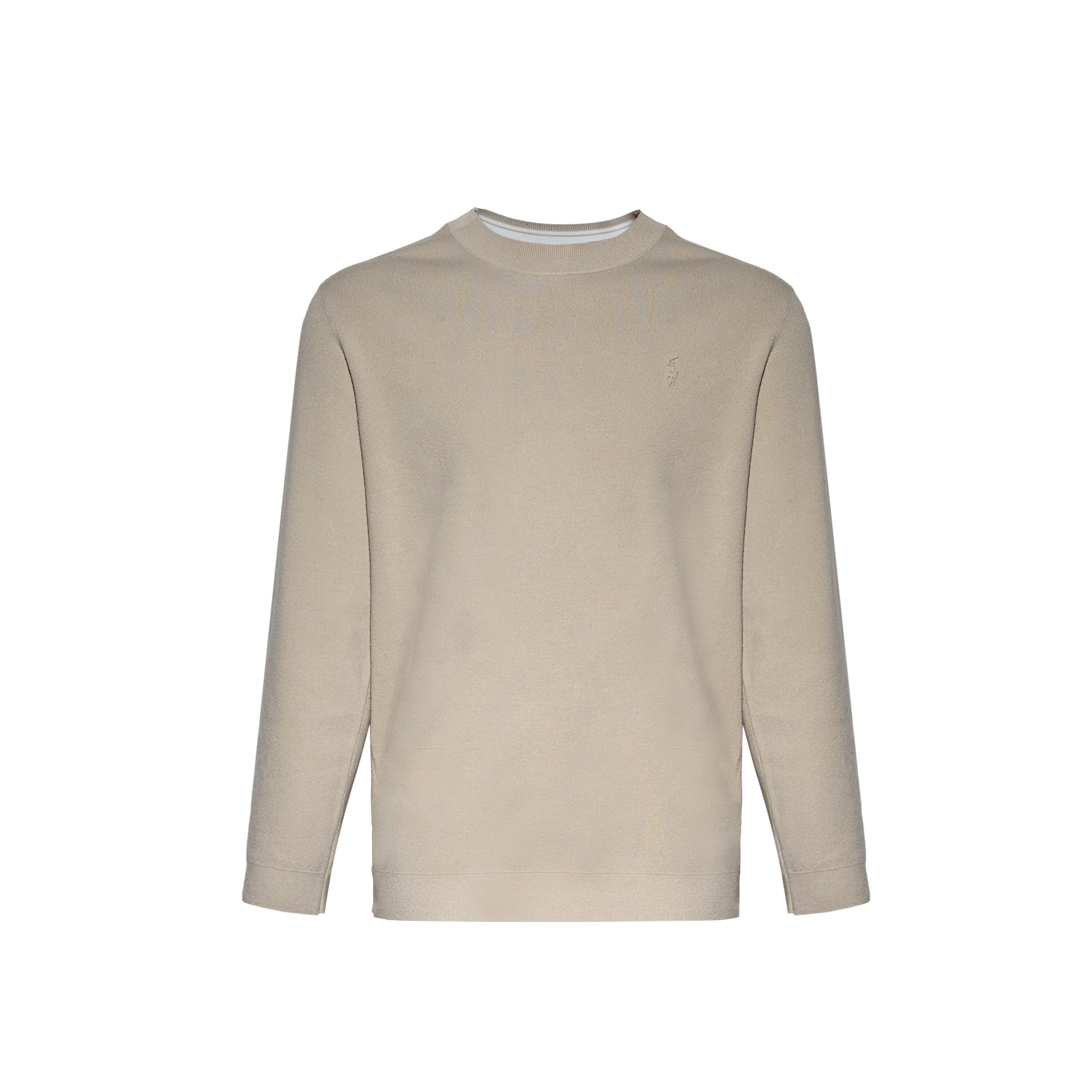 La Mens 25秋冬新款打底休闲简约风纯色圆领打底衫长袖上衣 735