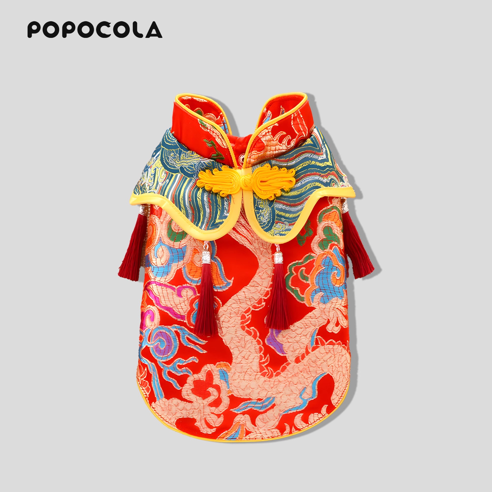 小狗狗衣服新年服秋冬款背心薄款宠物汉服新中式泰迪比熊唐装马甲