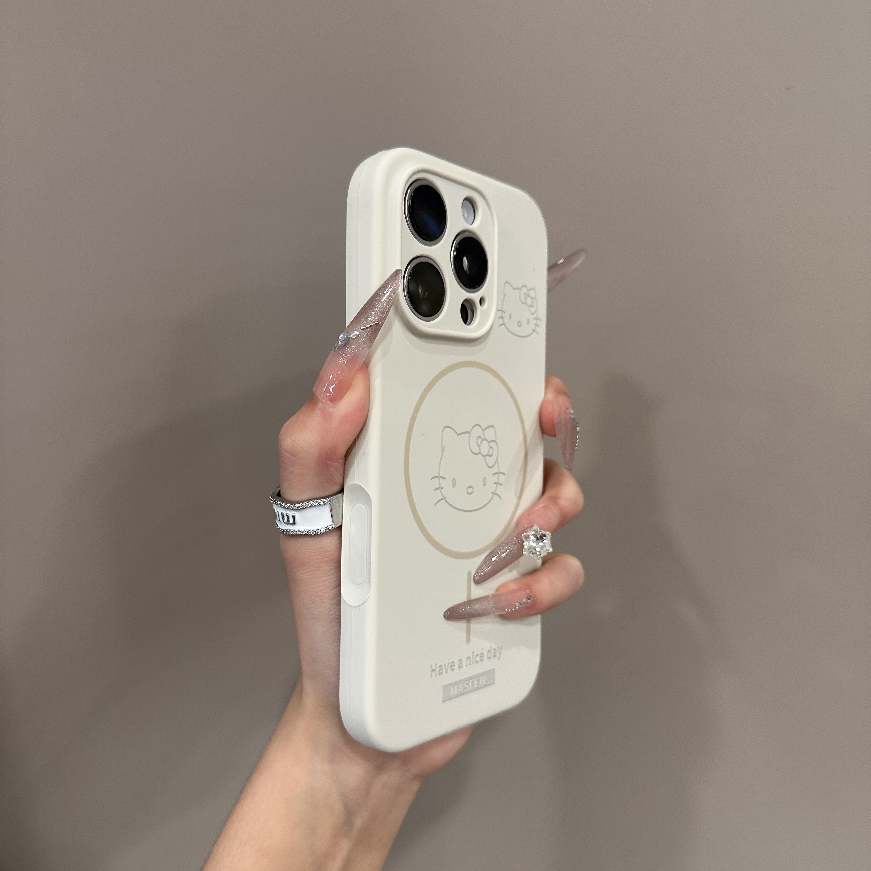 新款卡通kt猫适用苹果16手机iPhone15promax保护14pro高级感13/12