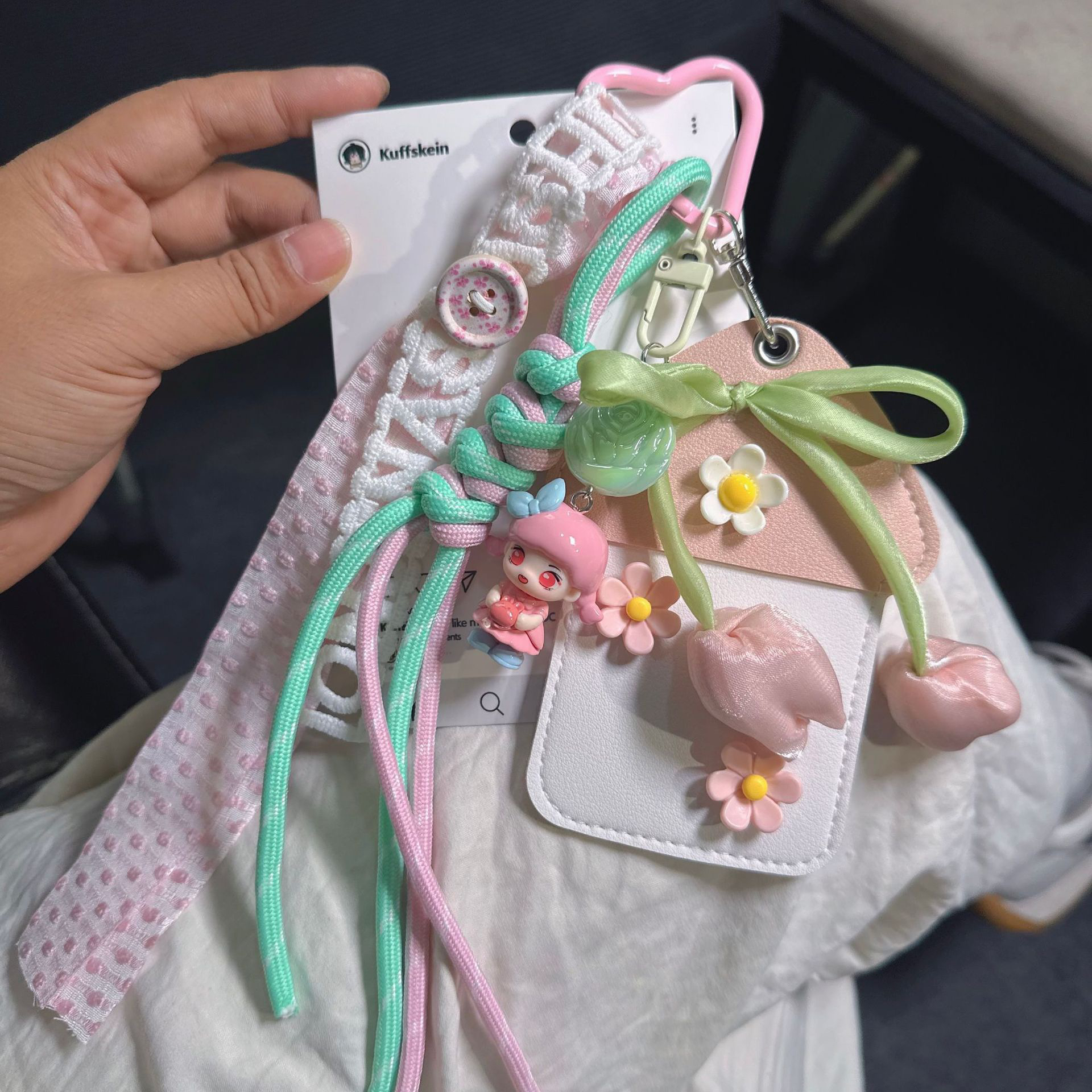 2025新款改娃包包挂件小提溜可爱风清新风新中式简约风便携款