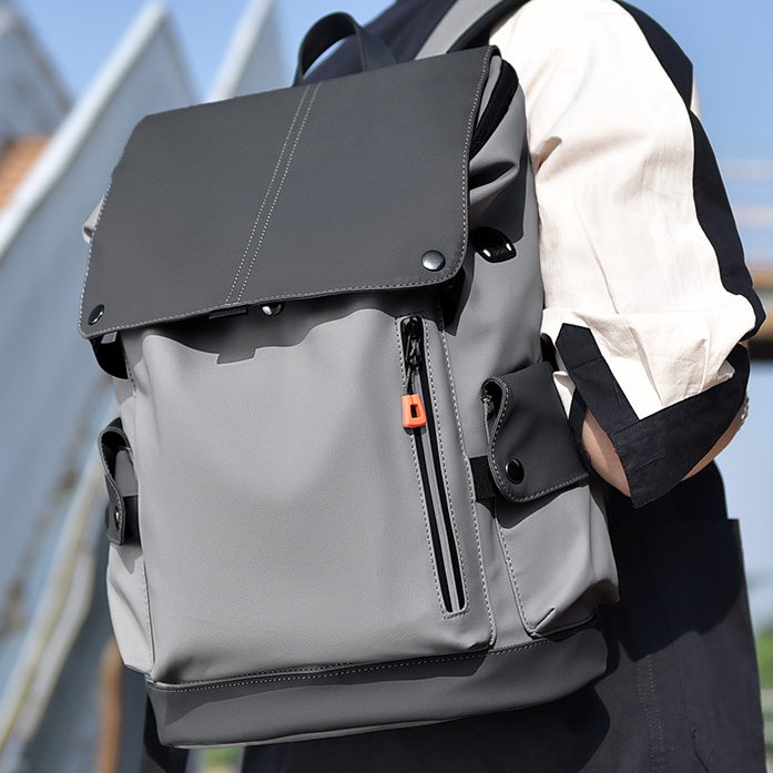 ChuongKaiye新款双肩包男休闲大容量背包防水时尚简约行李包