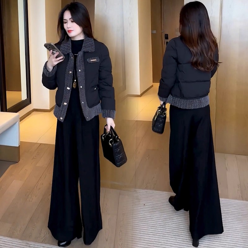 小香风时尚短款棉衣棉服女2025冬季新款洋气显瘦保暖棉衣棉袄外套