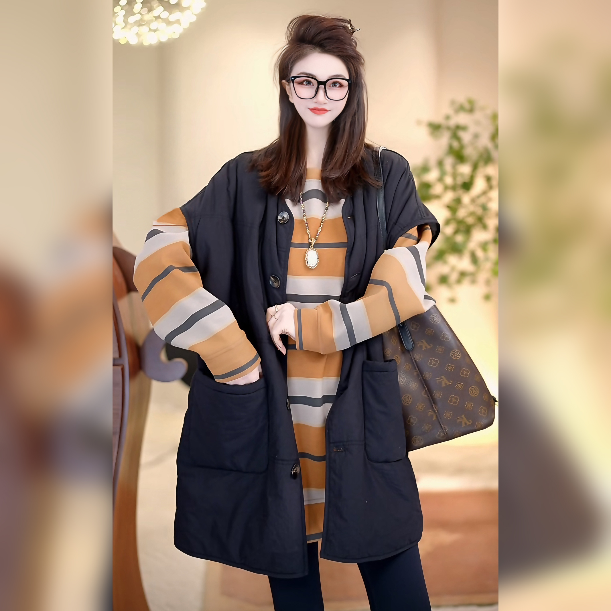 Linda姐高端线【搭配特调】秋冬叠穿气质背心马甲外套AW4WMJ0319