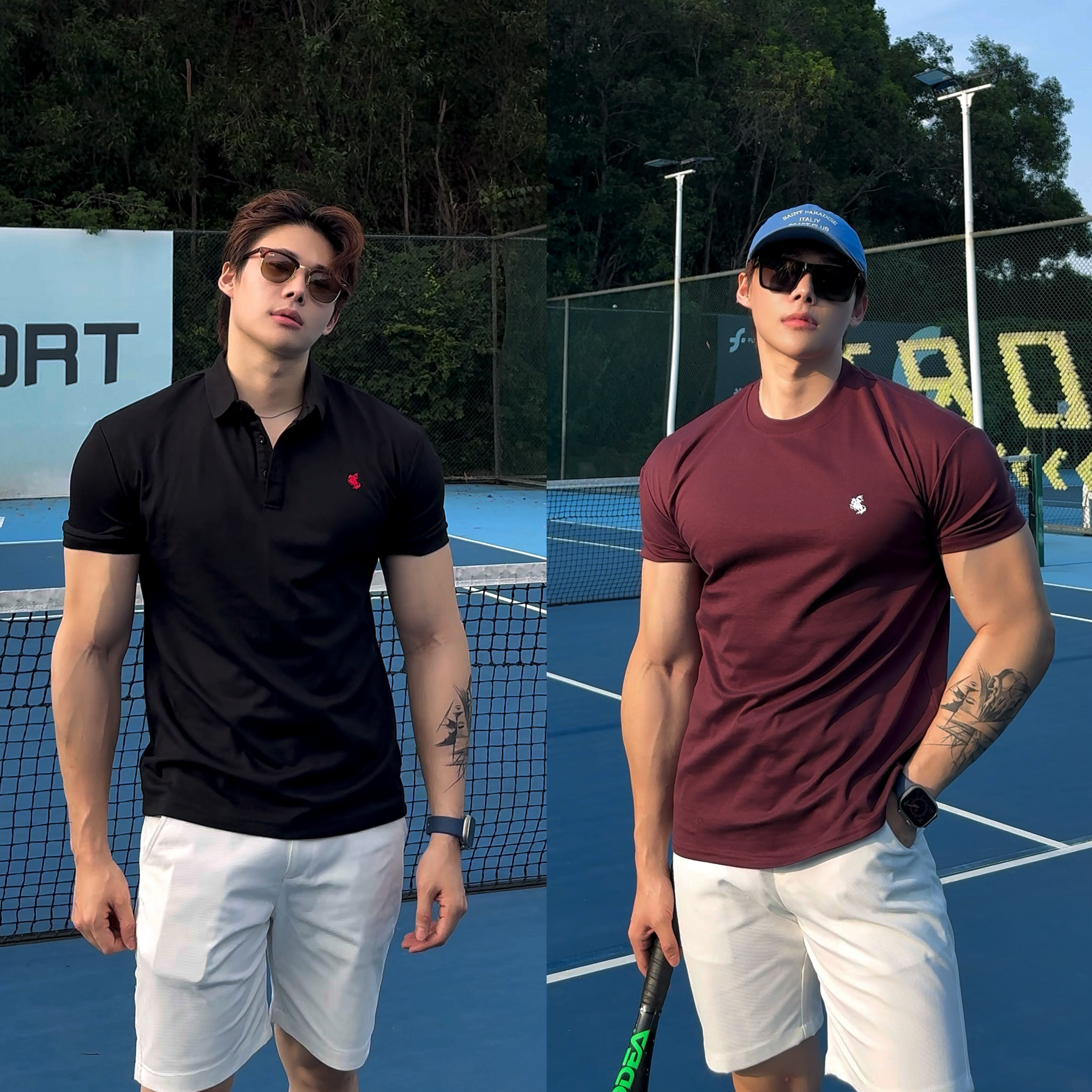 BEESTRONG 战马骑兵立体刺绣莱塞尔索罗娜凉感运动健身短袖