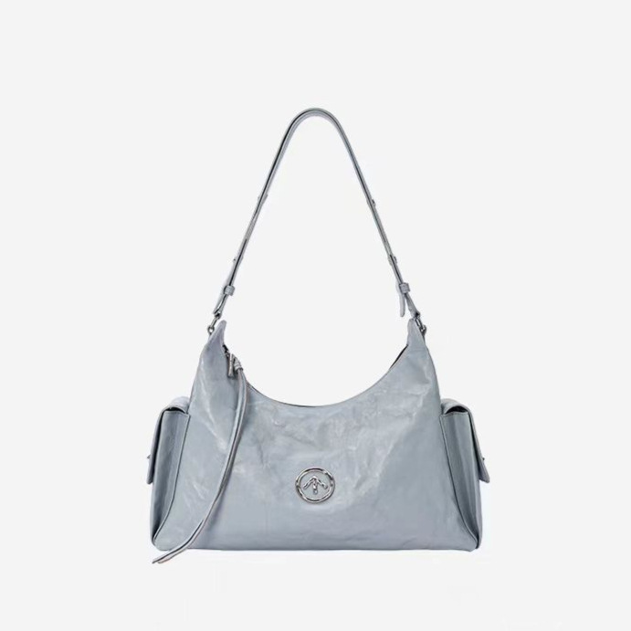 个乐hobo植鞣腋下包吐司包女款时尚休闲女通女款植鞣牛皮翻盖腋下