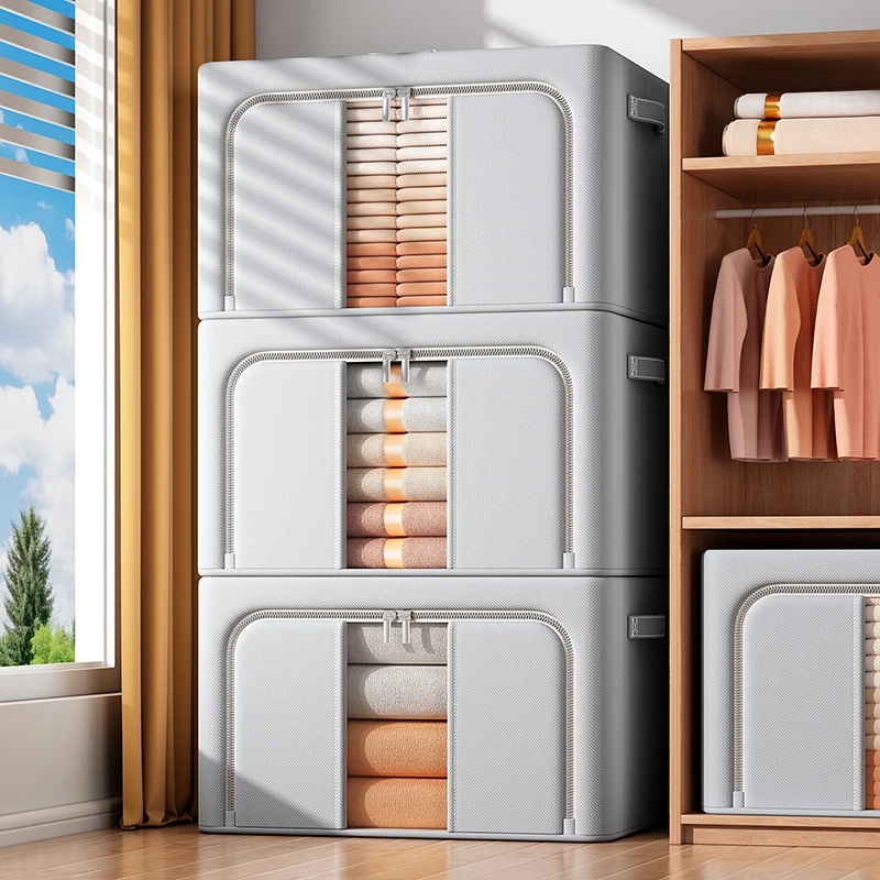 抢！3个装-特大号110l牛津布收纳箱可折叠加装棉被衣服家用