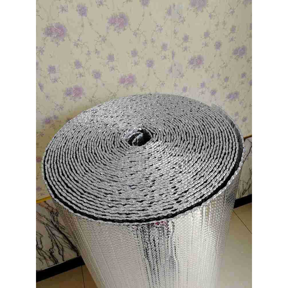 双面铝箔气泡隔热膜厂房屋顶保温电厂管道外包气囊反射层屋顶隔热