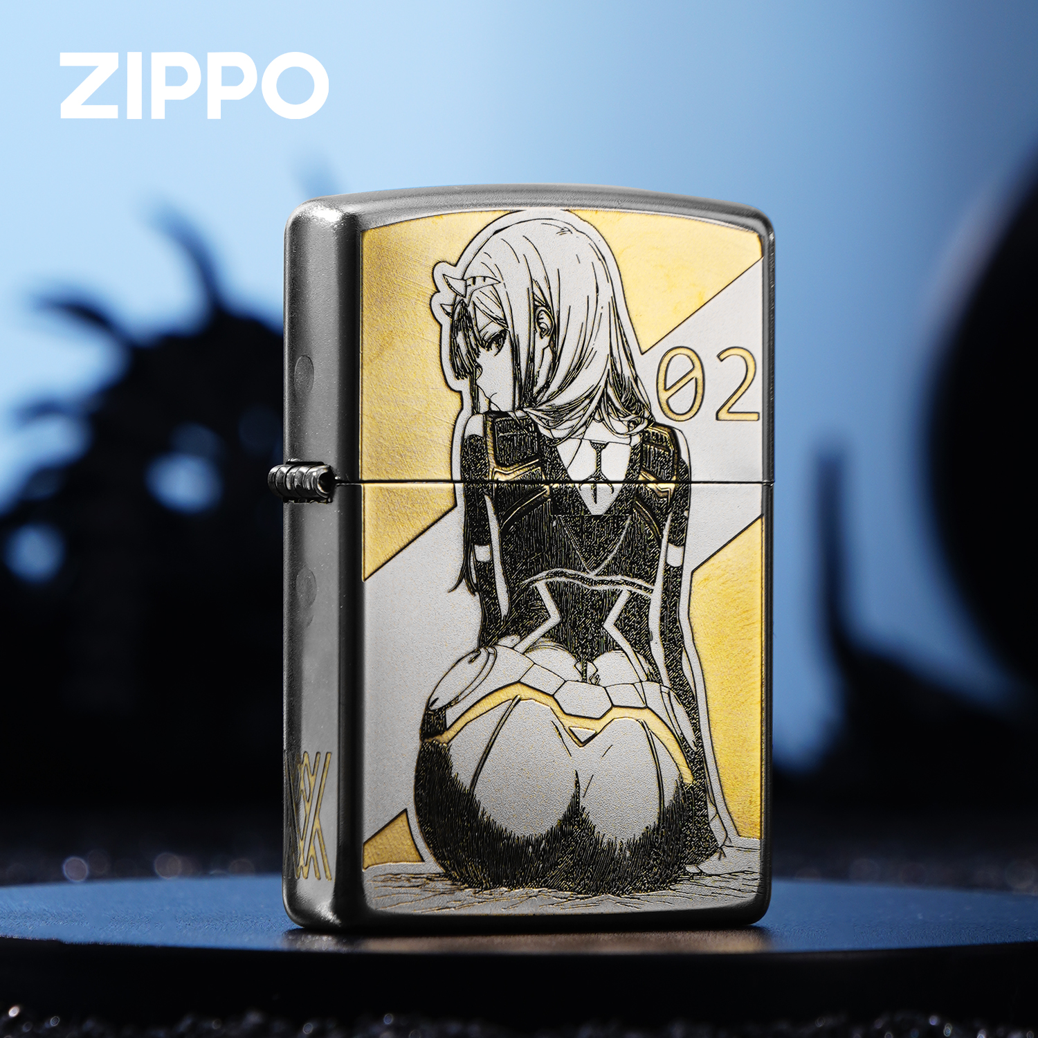 Zippo打火机 zp02周边达令国家队正品节日送收藏DARLING动漫零二