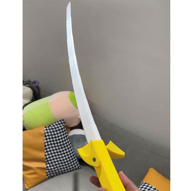 3d打印香蕉刀重力萝卜蝴蝶刀解压玩具伸缩甩刀折叠香蕉刀伸缩剑