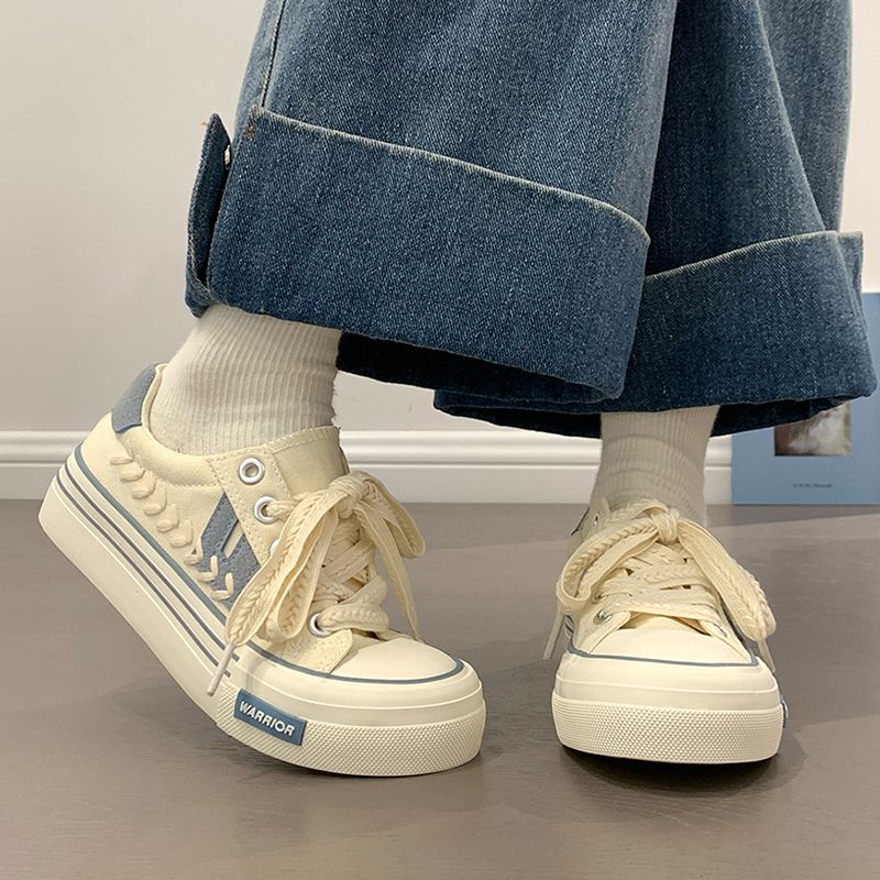 回力女鞋帆布鞋2025秋季薄款透气休闲鞋明星同款百搭厚底小码板鞋