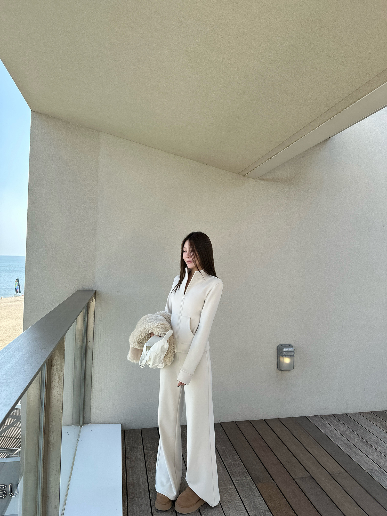 气质短外套立领休闲时尚通勤中长款常规秋季新款高腰百搭长裤套装