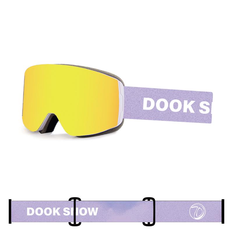 儿童宝宝滑雪眼镜男童女童防雾卡近视柱面双层护目镜户外滑雪装备