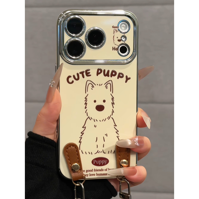 线条西高地适用苹果17pro手机壳16视窗15华为p70防摔oppo小米17女