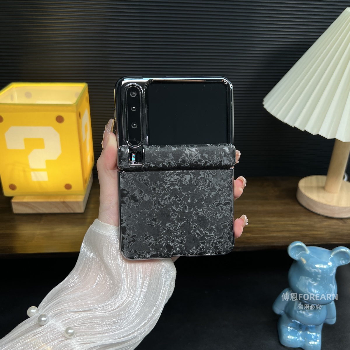 适用于华为Pura X手机壳阔折叠屏purax典藏版保护套贝壳纹中轴款