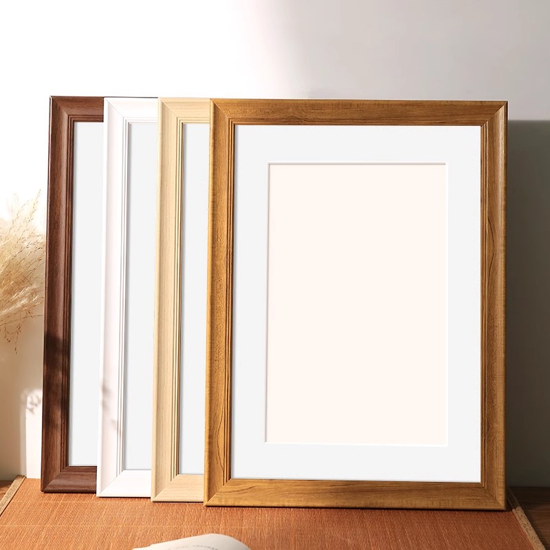 相框挂墙高级感画框空框摆台12寸16书法字画装裱裱框架定制拼图框