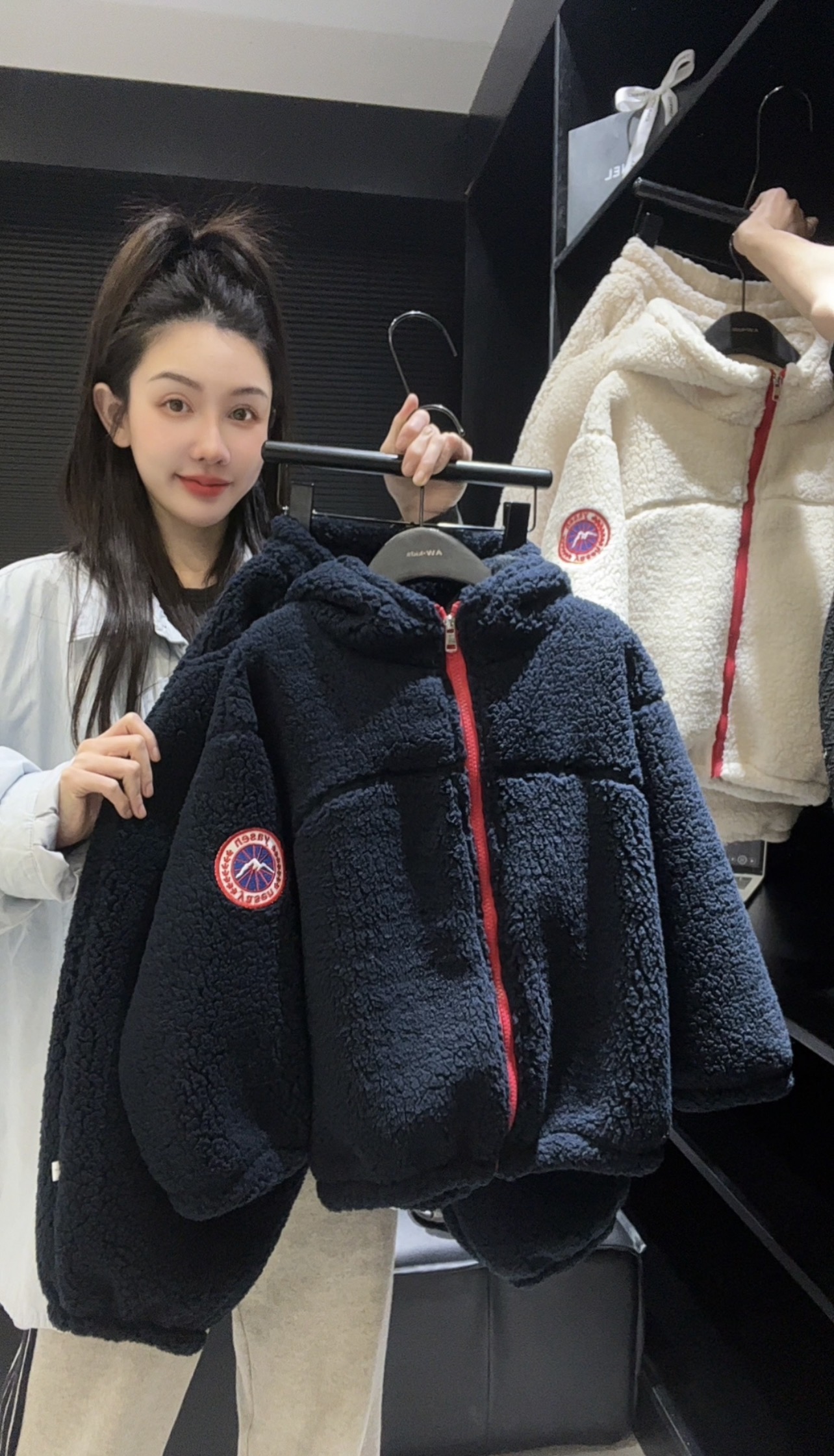 【双层加绒】潮牌可外穿家居保暖男女童亲子简约慵懒加绒加厚套装