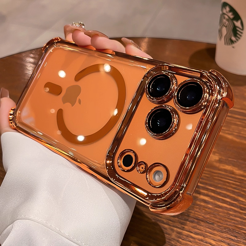 星宇橙磁吸适用苹果17pro手机壳iphone17promax新款透明17Air防摔