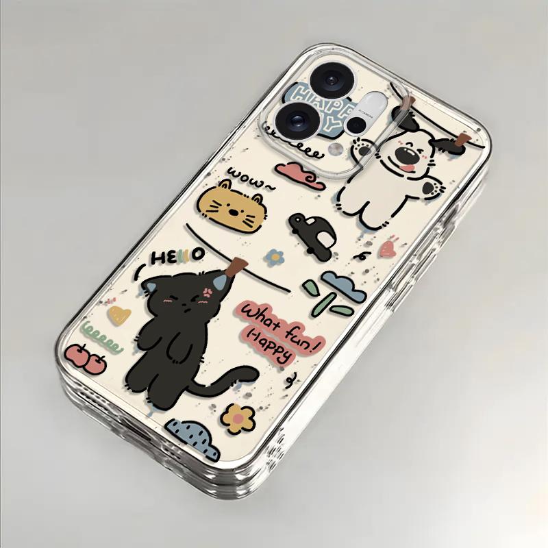 SMBLCE晾小猫小狗适用iPhone16苹果13手机壳华为vivo小米15oppo套