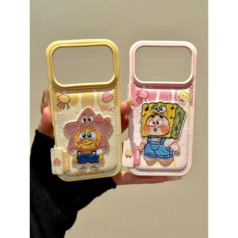 可爱趣味比奇堡家族适用ihone17promax苹果16p手机壳15新款13pro