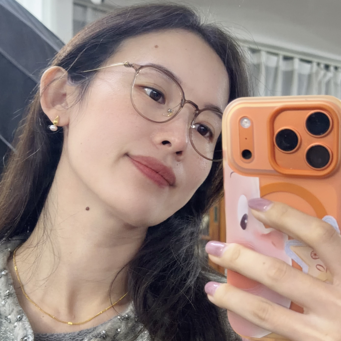 超轻 纯钛 圆框眼镜框女可配有度数镜片适合方圆脸显瘦 素颜神器