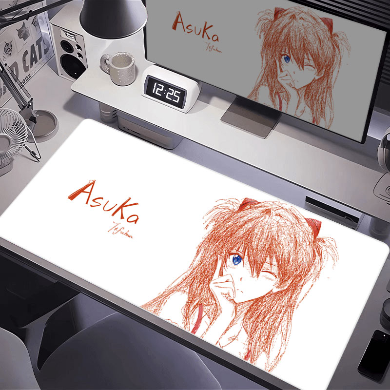 明日香鼠标垫超大动漫定制男生电竞游戏电脑护腕桌垫二次元键盘垫