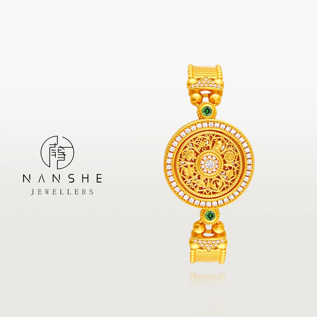 NANSHE/南奢 新中式八宝罗盘手链 L1936