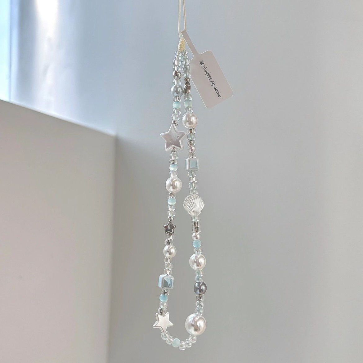 ins星星手机挂绳diy串珠手机链ccd链条清新相机挂件挂饰手工挂链