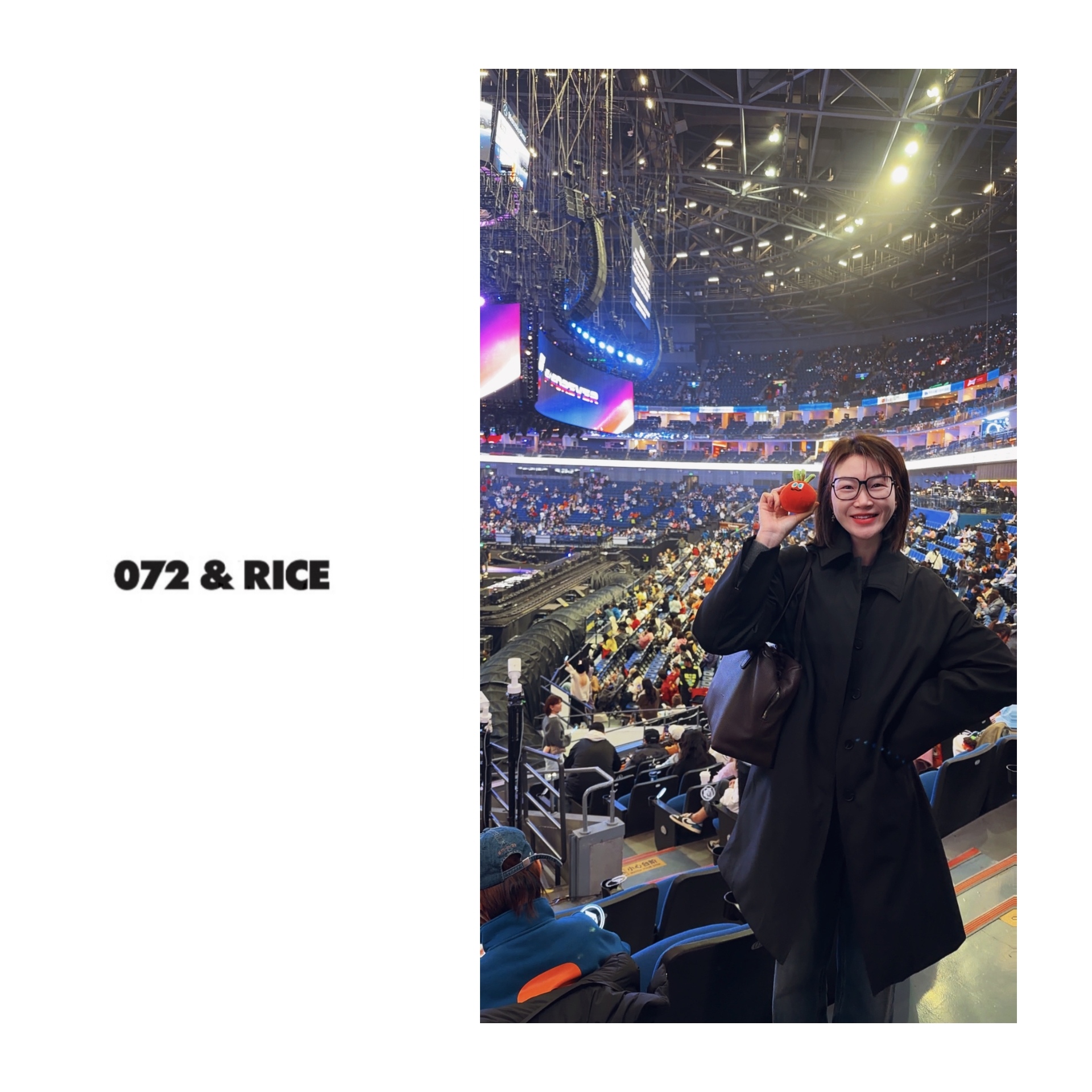 072 & RICE【牛津】秋冬休闲翻领中空纱白鹅绒外套 A-32RW086