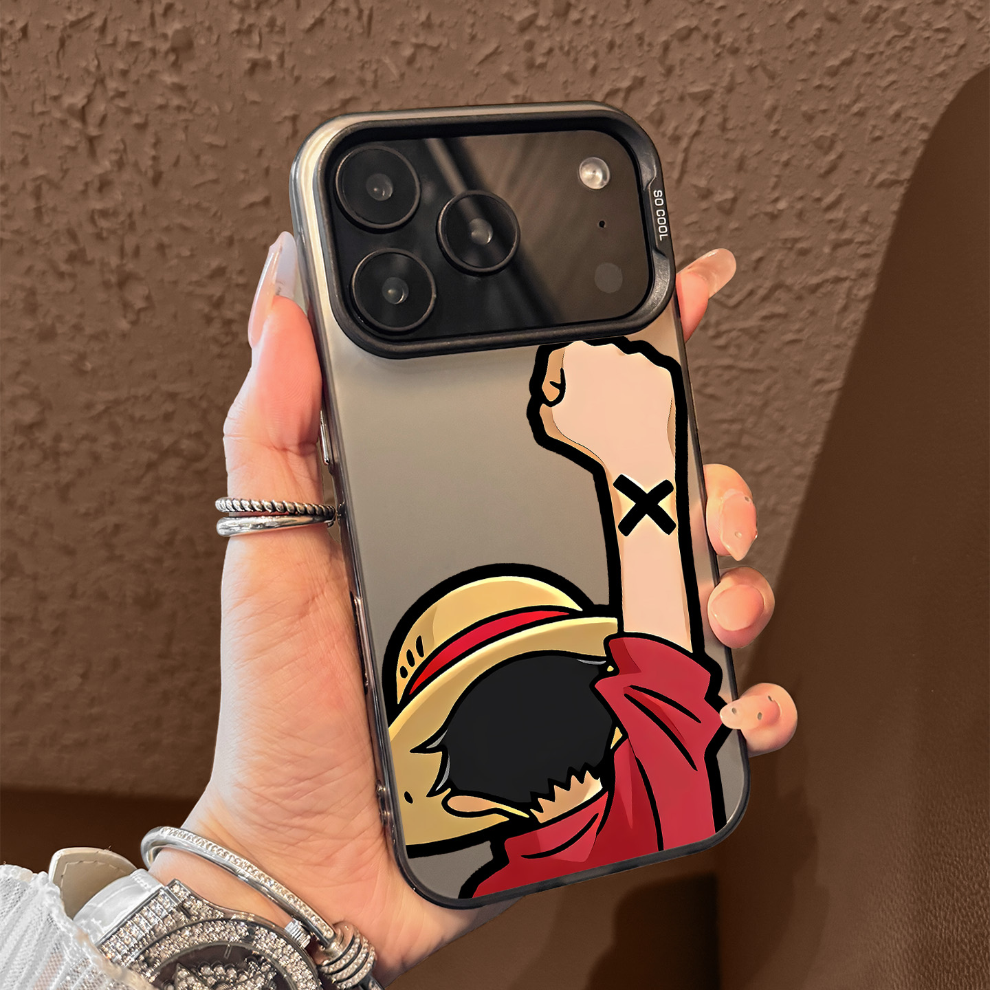 海贼王适用苹果17pro手机壳iPhone17新款13IMD彩银16校园15防摔14