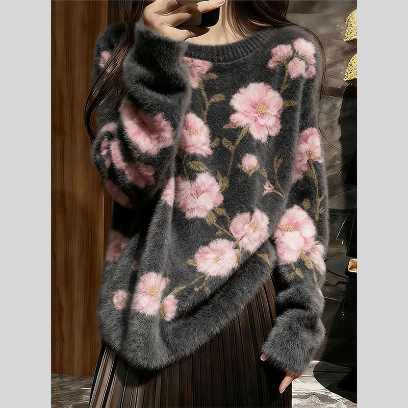 设计感慵懒高级感针织毛衣女款2025新款爆款可外穿内搭上衣女秋冬