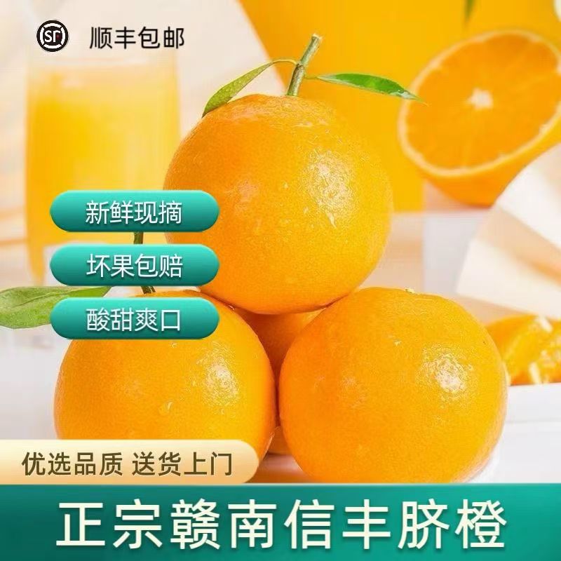 【顺丰包邮】正宗江西赣南脐橙农家橙子现摘新鲜水果产地直发5斤9斤