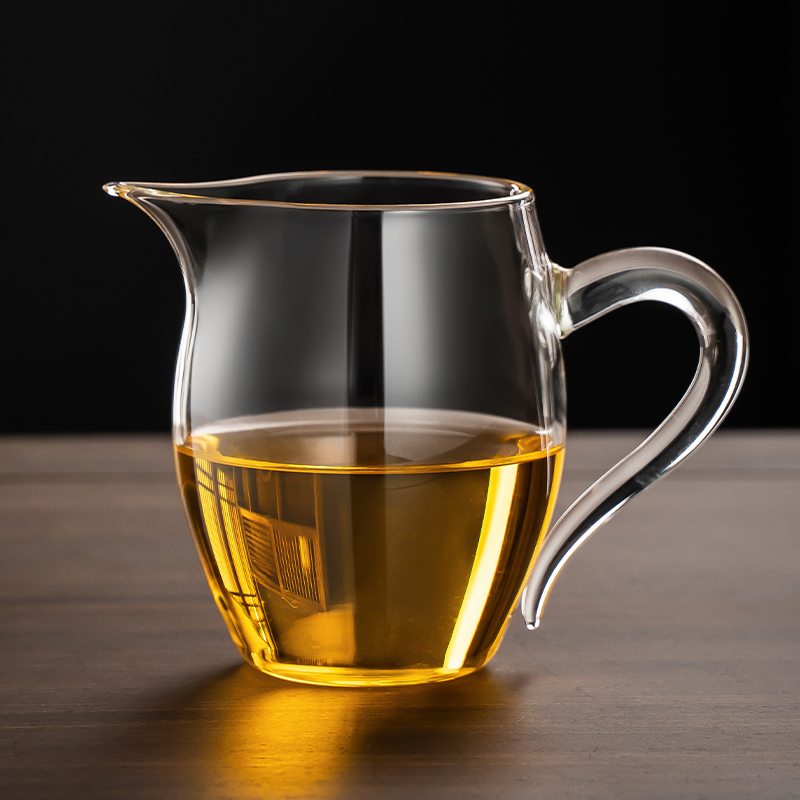 公道杯玻璃加厚耐热分茶器高档过滤泡茶茶具茶杯日式茶海公杯茶漏