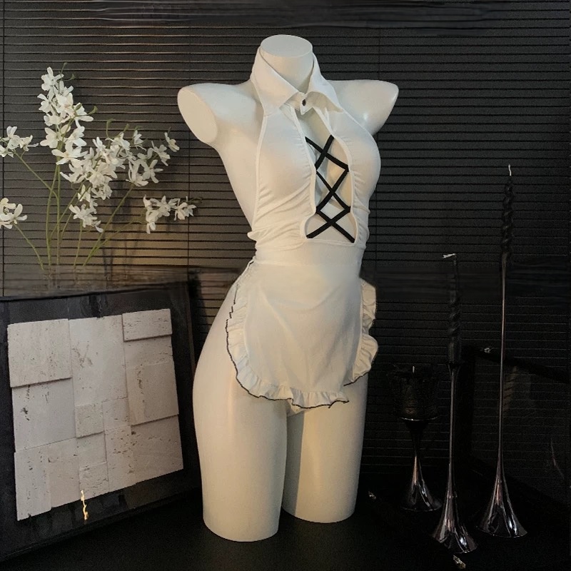 【梦魂不舍】俏皮小厨娘！显瘦性感软妹氛围感裙