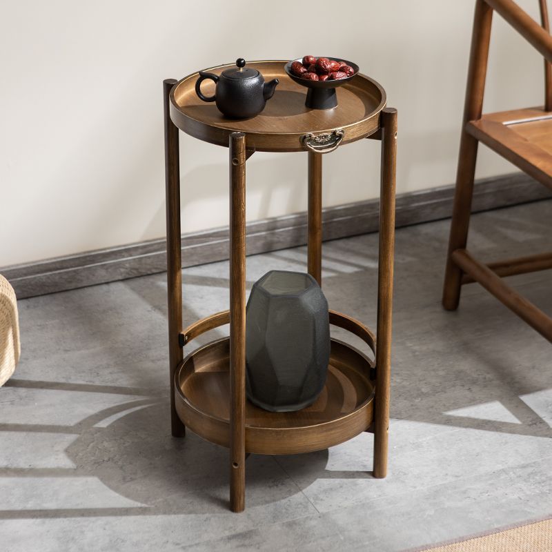麻将桌茶几茶水架茶桌小型家用边几茶楼棋牌室移动角几圆形小茶桌