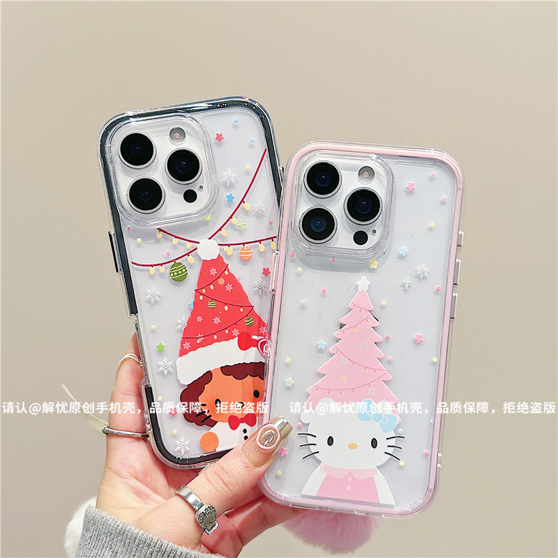 三合一炫彩适用苹果iPhone17/华为荣耀/OPPO/VIVO/小米手机壳爆款