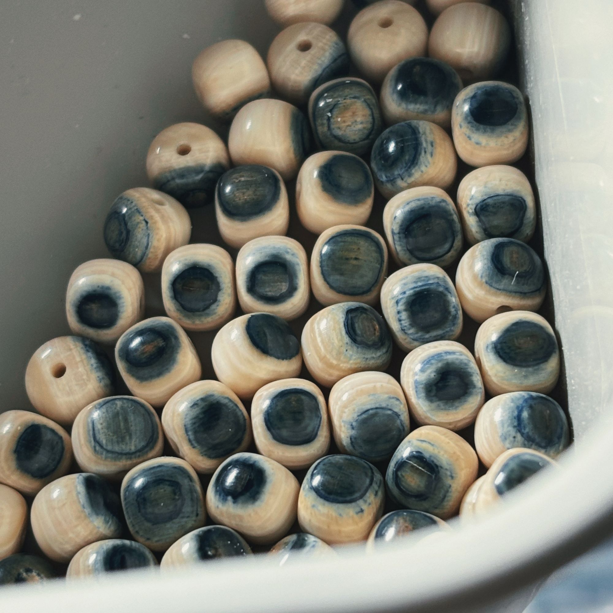 子向Z-XIANG《蓝眼睛》猛犸单珠 天然原色冰料 编号Y0980