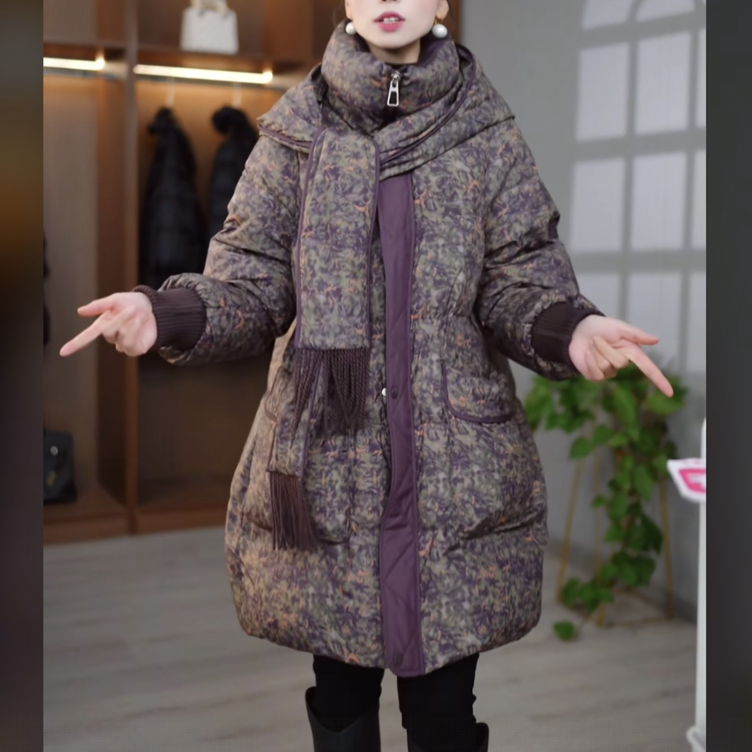 【羽绒服】2025冬季新款气质宽松加厚保暖高端轻奢洋气白鸭绒羽绒服