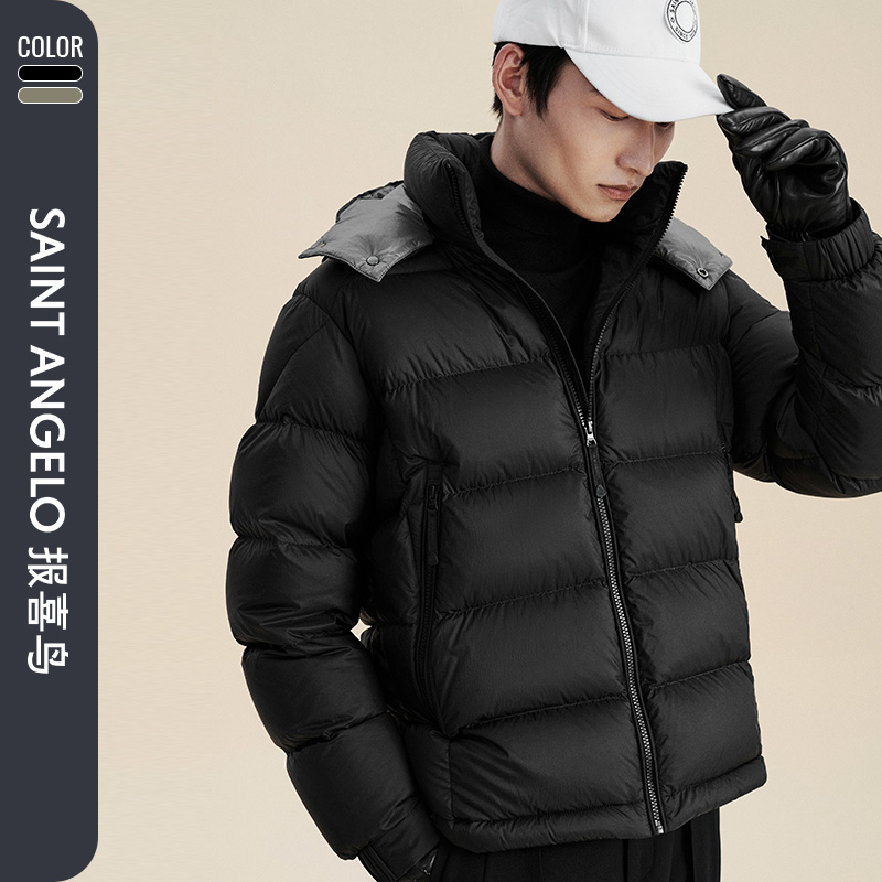 【90绒厚款面包羽绒】报喜鸟冬季保暖时尚休闲羽绒服外套羽绒服男款