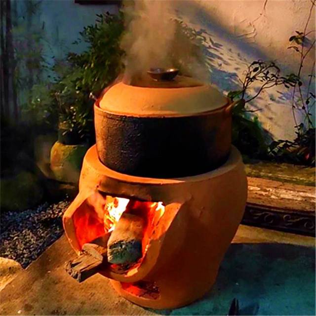 老式手工柴火泥炉鸡汤炉子农家乐煨菜火锅灶围炉煮茶炖鸡炖肉炭炉