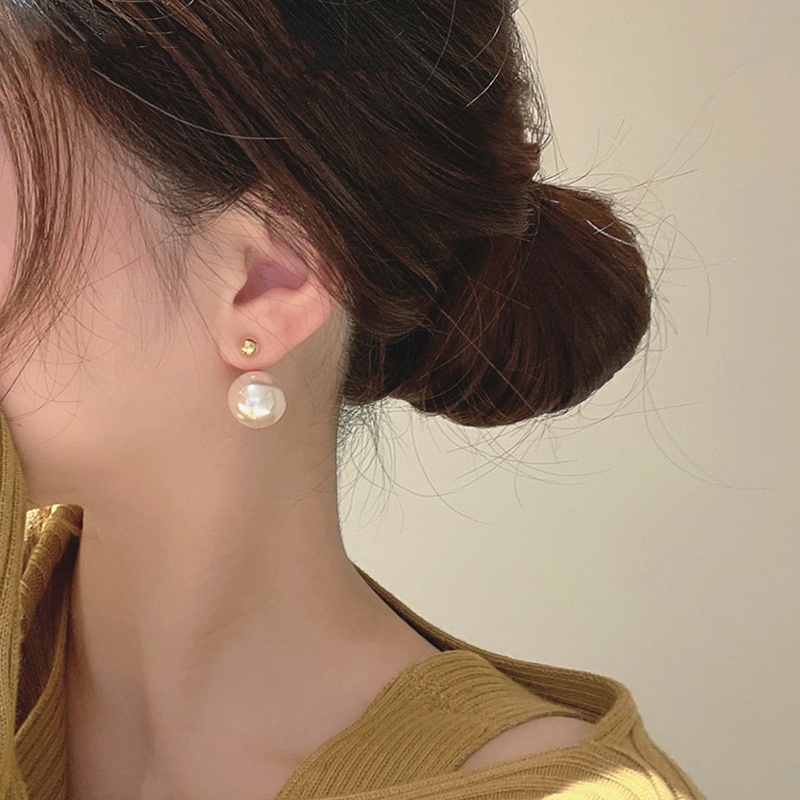 时尚珍珠耳钉2025新款爆款高级感气质轻奢耳环小众耳饰氛围感配饰
