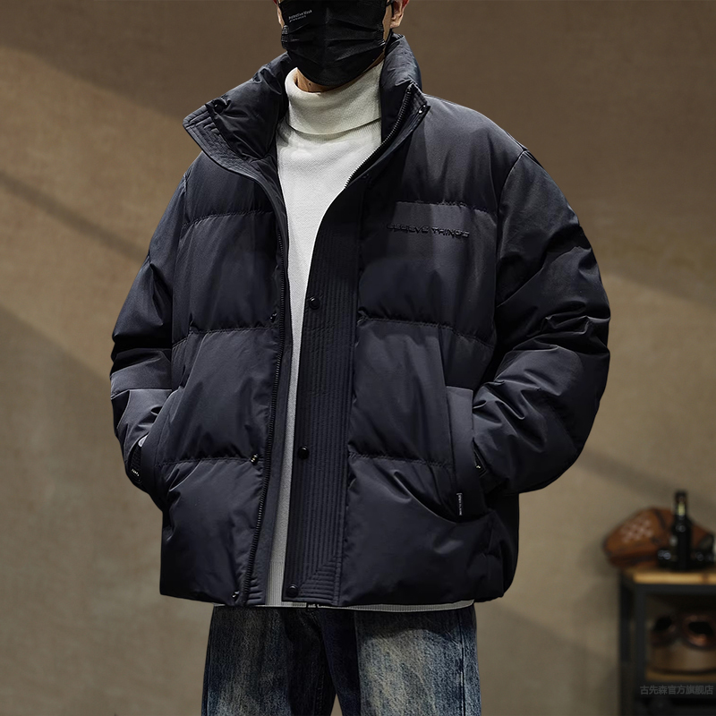 2026新款羽绒服男冬季立领保暖上衣男生加厚鸭绒外套大码男装潮牌