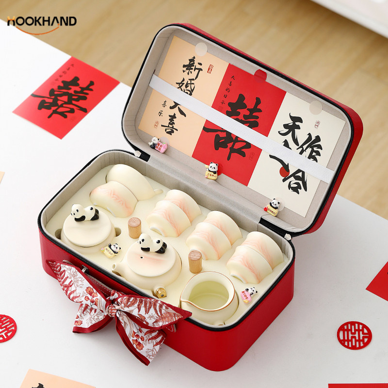 新婚礼物送新人订婚结婚送闺蜜新娘茶具套装乔迁新居用品礼盒送人