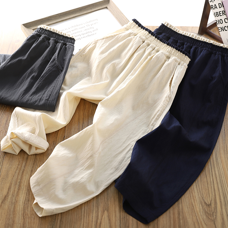 男童薄款防蚊裤2025夏季新款儿童凉感透气休闲裤潮酷百搭空调裤子