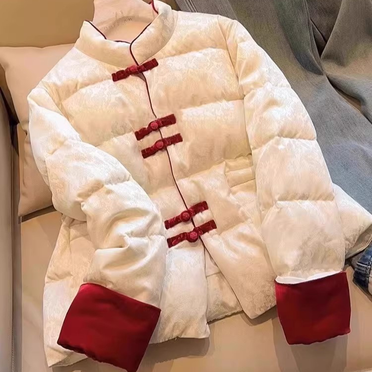 显白气质欧版棉服外套女冬季新款大码宽松慵懒时尚棉衣袄子欧货