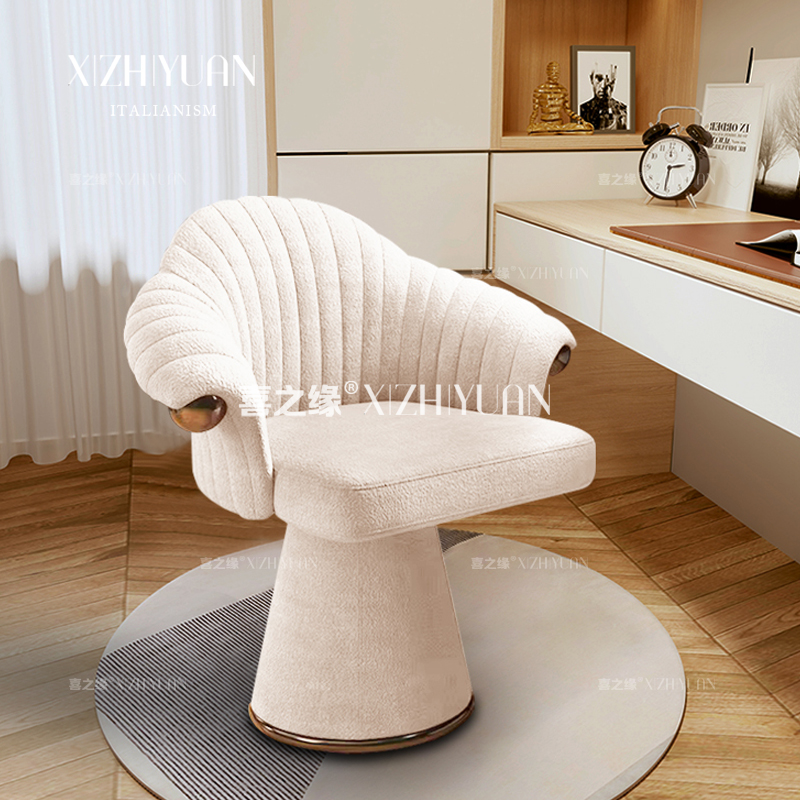 卧室轻奢高级化妆凳主卧梳妆凳衣帽间凳靠背梳妆台凳子家用化妆椅
