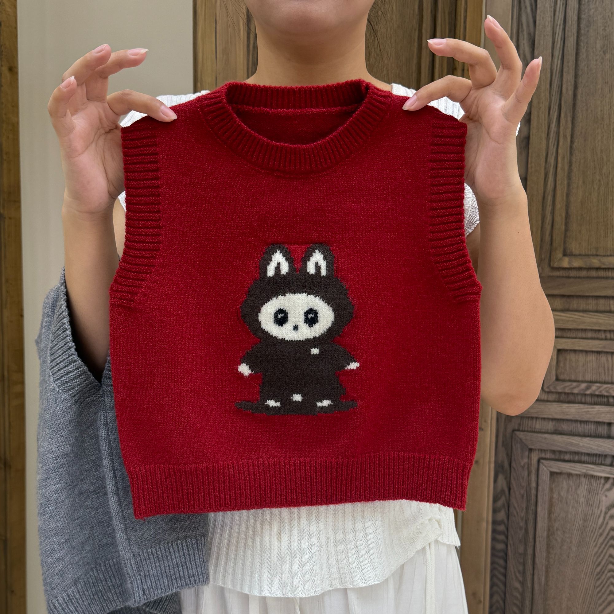 【小兔兔】2025秋冬新款男女童装套头马甲宝宝针织衫圆领背心上衣07