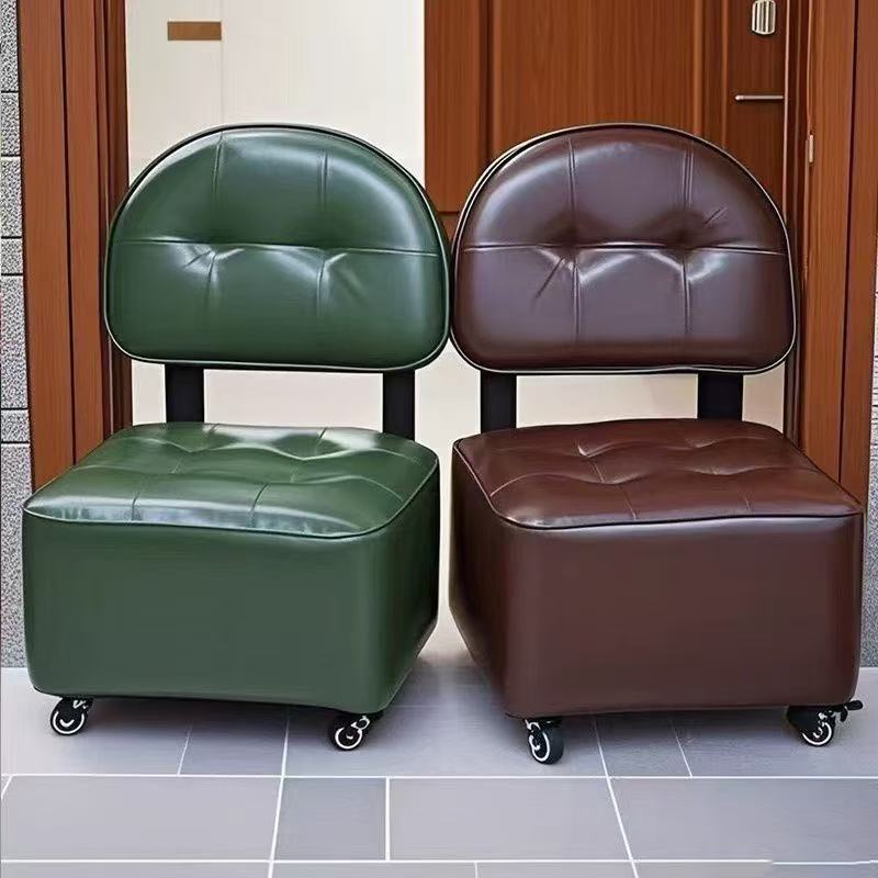 溜溜凳沙发椅万向轮小凳子家用客厅休闲椅沙发凳家用门口换鞋凳