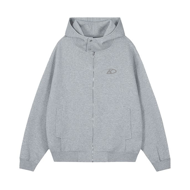 jtrt美式潮牌hiphop设计感连帽开衫卫衣运动外套男女款秋冬季上衣