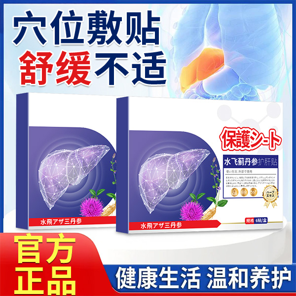 水飞蓟丹参贴植物草本萃取温和养护肝贴去肝火旺盛湿气口苦口臭